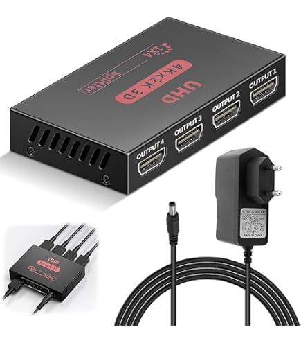 4 Port HDMI 4K Hub Multi Splitter & Amplifier For 3D HDTV 1080P 1 In 4 Out US - Foto 2