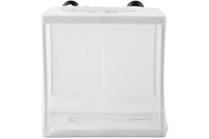 Joyzan Acuario Criador Paridera Peces, Caja Malla Aislamiento Multifuncional Separador Acuario Desove Incubador Tanque Flotante Aislar Plántulas Apoyar Incubación Reproducción Cría Proteger Bebés