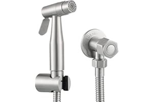 CIENCIA Hand Held Bidet Sprayer Stainless Steel Sprayer Shattaf - Complete Bidet Set for Toilet, Hand Bidet Sprayer for Toilet, WS024AF6