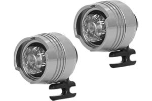 SPACNANA Scheinwerfer für Croc 2 STÜCKE Kleine Lichter Croc Schuhe Dekor Lustige Schuhzubehör Aluminiumlegierung Schuhe Lichter (Silber)