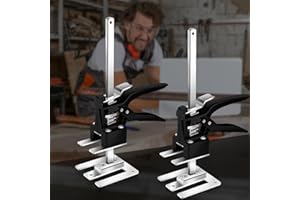 Izrielar Arbeitssparender Armheber 2 Stück, Montagewerkzeug Hebewerkzeug 30cm Höhenregler Bis Zu 240 KG, Handhebewerkzeug, Tür- und Holzplatten-Hebebühne