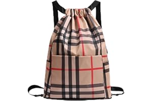 Yeria Sac de Sport à Cordon Grand, Sac à dos de sport de voyage de séparation sec-humide pliable de grande capacité de cordon, sac à dos imperméable pliable de cordon de serrage