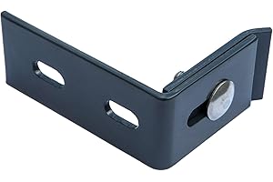 ZAUNDIREKT Wandanschlusswinkel Winkel Verbinder in Anthrazit 100x65 Zaun Gittermattenhalter