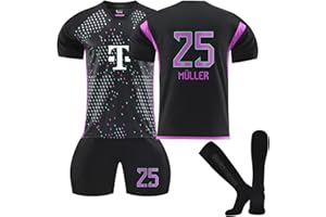 Coolsterster Fußball Trikot Kinder, 23/24 Heimtrikots/Auswärtstrikots Fussball Trikot Kinder und Erwachsene Fussballtrikot Junge Herren Trainingsshirt,Shorts und Socken Fußball Set