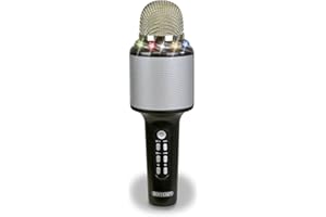 Bontempi | StarSync Microfono Wireless Karaoke con Altoparlante ed Effetti Luminosi, 21,5x6,5x6,5 cm