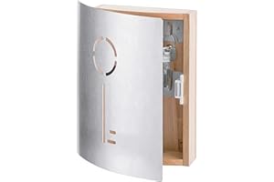 Zeller 13846 Cassetta Portachiavi, Legno, Beige, 21.5x5.5x24.5 cm