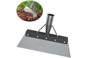 Keruhsci Gartenschaufel Unkraut Entferner Gerät, Schaufel Garten Unkraut Schaber, Multifunktionale Reinigungsschaufel Gartenhelfer, Gartenschaber für Rasenpflege im Freien (23cm Ohne Holzgriff)