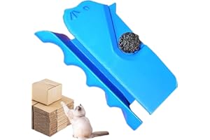 KELOPPASIT 3D Gedruckter Kartonschneider, Cat Scratcher Cardboard Cutter, Katzenförmige Kratzkarton Schneidemaschine, Kartonstreifen Strip Cutter Für Handgefertigte Katzenbetten