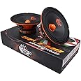 Kit for SP Audio SP-EM8 2 Midrange Speakers with a Diameter of 20 cm, 200 mm and 8 Inches, 130 Watt Rms, 260 Watt Max. Impedance, 4 Ohms, Sensitivity 97 dB SPL, for Cars, per Pair
