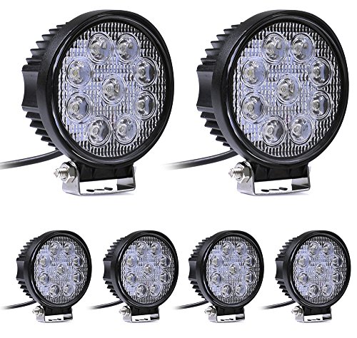 Preisvergleich Produktbild Leetop 6X 27W IP67 Flutlicht LED Arbeitsscheinwerfer Außenstrahler Offroad Lampe Zusatzscheinwerfer für Jeep SUV 12V 24V