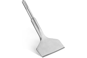 WORKPRO SDS Plus Tile Chisel 165x75mm, 20° Cranked Angled Bent Tile Removal Chisel, Tile Remover Tool for Ceramics, Floor Tiles, Masonry & Concrete