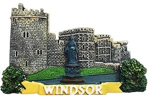 MUYU CRAFT 3D Windsor Castle Inglaterra - Imán para nevera, recuerdo de viaje, nevera magnética