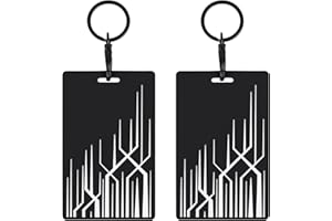 SEVEN SPARTA Key Card Holder for Tesla Model 3, Model Y Silicone Key Chain (2Pack black)