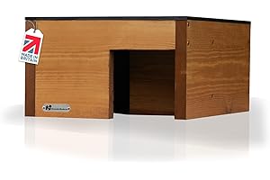 Riverside Woodcraft Hedgehog Houses (Small) Handmade in the UK | With Anti Bacteria Coating