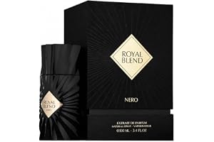 Royal Blend Nero ExMitgliedschaft de Parfum | Orientalisk kryddig doft, orange och kanel, datumanteckningar, naturlig sprej, skulpterad svart flaska