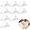 Azonee Clear Sandwich Packing Boxes, Triangle Food Containers for Sandwiches, Cakes, Desserts, and Hamburgers, Take Out Containers, 50pcs
