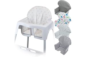 Monsieur Bébé - Housse d'assise pour chaise haute enfant gamme Délice - 5 coloris