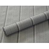 Arisol Camping - Teppich Modell Standard Rigato Dunkelgrau 300x200cm  Stärke: 300g/m²  Ideal für das Leben im Freien:  Sauberer Untergrund für Wohnmobil-/Wohnwagen-Veranda und Vorzelt  Warmer und weicher Boden für das Zelt Universeller Outdoorteppich  Wohnliche Atmosphäre:Schutz vor Schmutz  Schmutz bleibt unter dem Teppich, engmaschig gewebt  Durch die offene Gewebestruktur atmet der Vorzeltteppich ständig, so dass unangenehme Gerüche unter dem Teppich vermieden werden