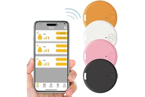 PINNKL Bluetooth Item Locator, 4 Pack Key Finders Suitable for wallets, pets, luggage, Child locators,Finder Anti-Lost Tag Compatible with Android and iOS