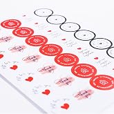 Bimotif Paketlemeye &Ouml;zel 700 Adet Sticker, Karışık
