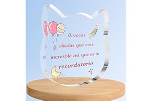 GUAVAGLIDE Regalo Motivacion,Regalos Motivadores Mujer, Regalo Navidad,Regalos De Buenos Amigos,Regalo Cumpleaños Mujer,Regalos Amigas Originales,Regalos para Amigas,Frases De Ánimo,Adornos Acrílicos Amiga