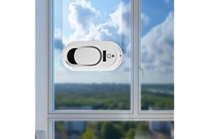 IELSNGAI Fensterputzroboter, Fensterroboter, Elektrischer Fensterputzer 2800Pa, Fensterreiniger Roboter Automatischer, für Innen- und Außenfenster, 10x Lappen, Geschwindigkeit 70 U/min