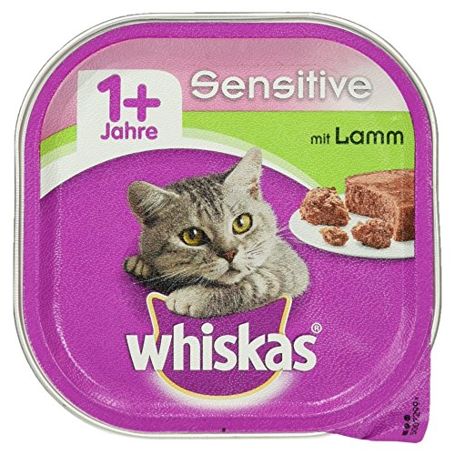 Preisvergleich Produktbild Whiskas Schale 1+ Sensitive mit Lamm, 100 g