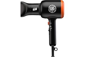 GA.MA Italy Professional, Suszarka GBS Absolute Blow, Ultrakompaktowa suszarka z silnikiem AC o mocy 2000 W, Powłoka ceramiczna dla lśniących włosów bez puszenia się, Czarna