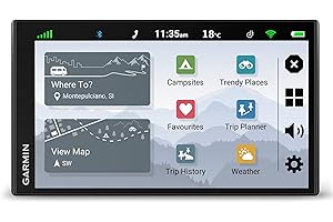 Garmin Campervan MT-S, navegador GPS de 6.95" para Campers, con mapas de Europa y navegación por Voz