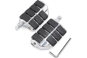 UXCELL sourcing map Moto Chrome montage mâle ensemble repose-pieds double pour Harley Davidson Highway