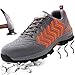 Produktbild GIANT CRANE Sicherheitsschuhe Herren Damen Rutschfeste Atmungsaktiv Arbeitsschuhe Sportlich Turnschuhe Schutzschuhe mit Stahlkappe für Sommer,Grau Orange,44