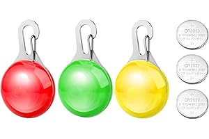 ADSPOW Colgante Luminoso para Perros y niños (3 Unidades), Luz Intermitente para Mochila Escolar, luz de Seguridad, para Corredores, Ciclistas, Animales al Aire Libre