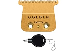 LEEWORKS Replacement DLC Blade Compatible with BaBylissPRO FX787 Series and FX726,for Outlining Hair Trimmers FX787 and LoPROFX Trimmers FX726 (Golden FX707z)