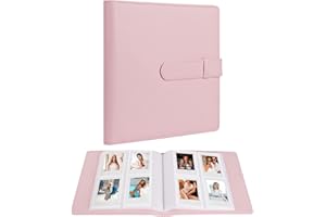 RUIBYTREE Album fotografico 256 tasche per fotocamera istantanea Fujifilm Instax Mini LiPlay 12 11 9 8 40 Evo, Polaroid Snap Touch PIC-300 Z2300 Mint Zip Instant Camera Stampante (rosa)