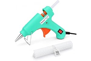 THEMISTO 20 Watt Mini Hot Melt Glue Gun with 10 Glue Sticks for DIY Art and Crafts…