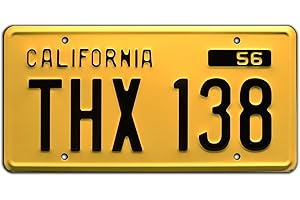 CELEBRITY MACHINES American Graffiti | THX 138 | Metal Stamped License Plate