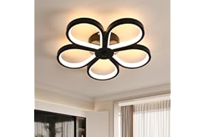 Dorlink Plafoniera LED Soffitto, 28W 2520LM Lampada da Soffitto Moderna, Piccolo Lampadario Fiore, 3000K Bianco Caldo Lampadario Soggiorno, Plafonnier LED per Camera da Letto, Sala da Pranzo, Ø30cm