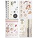 NUOLUX Metallic Tattoos Temporary Tattoos 10 Sheets Waterproof