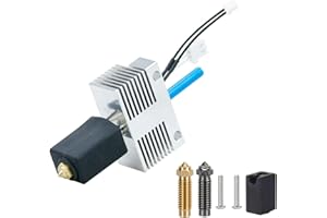 HzdaDeve Hotend do Elegoo Neptune 4 Plus/Neptune 4 Max wytłaczarka głowicy drukującej Hot End Kit blok grzejny wkład grzewczy termistor z dodatkowym 1 testem twardości, 1 x mosiężna dysza, 1 x