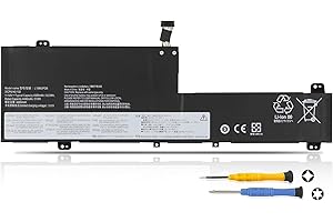 K KYUER L19M3PD6 L19L3PD6 Batterie pour Lenovo IdeaPad Flex 5-14IIL05 5-14ARE05 5-14ALC05 5-15IIL05 5-15ALC05 5-15ITL05 81X1 81X2 81X3 82HU 82HT L19C3PD6 L19D3PD6 81X3002VUK 81X30030GE 81X30031GE