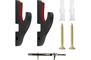 Nangilo Katana Wall Mount,Sword Wall Mount,2Pcs Lightsaber Mounts,Wood Sword Display Hanger, Adjustable Swords Stand for All Samurai Swords Light Saber Cosplay Blade Weapon Rack(Black)