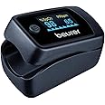 Beurer PO45 Pulse Oximeter, Measures Heart Rate, Arterial Oxygen Saturation and Perfusion Index, Suitable for Medical Conditions & High-Altitude Sports