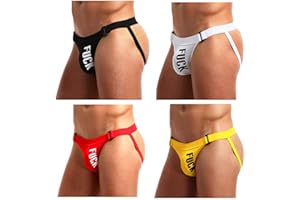 Alienjoy Jockstrap stringi tanga dla mężczyzn, seksowna bielizna męska, majtki z bawełny z niskim stanem, stringi sportowe