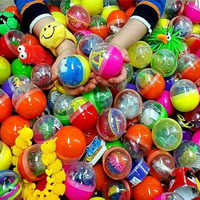 German Trendseller® - 24 x capsules surprise extra-grande┃ remplie avec petits jouets ┃pinata ┃ pochette cadeau ┃ l'anniversaire d'enfant ┃ Party Loot