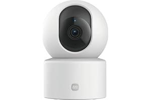 XIAOMI C201 Camara vigilancia WiFi Interior 360° 1080P HD, Camara vigilancia Bebe, WiFi 6, Cubierta Física de Lente, Visión Nocturna en Color, Audio Bidireccional, Compatible con Alexa y Google
