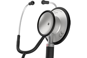 SPENGLER Pulse II, Stéthoscope Infirmier d’Auscultation Générale, Double Pavillon, Léger, Grandes Performances Acoustiques, Polyvalent (Carbon)