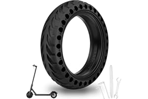 HAONAIMO E Scooter Pneu en caoutchouc plein 8,5" Solid Roues de rechange avec outil de montage, Pneu solide M365, 50/75-6.1, pneu plein en caoutchouc pour Xiaomi M365 Pro Pro2 1S