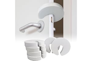 Moonybaby 6 Pzas Tope de puerta, mayor densidad y ayor grosor, Seguro puertas, Protector dedos, Protector puertas bebe, seguridad puertas niños, Más duradero