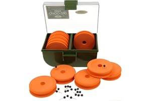 NGT Carp Fishing Tackle Chod/Zig Bin with 10 EVA Winders for Rig Hooks Long lengths