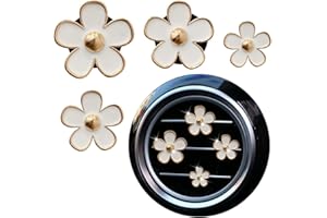WeddHuis 4 Pezzi Diffusore per Auto Clip Profumatore d'Aria Accessori Decorativi per Interni Auto con 2 Compresse di Aromaterapia